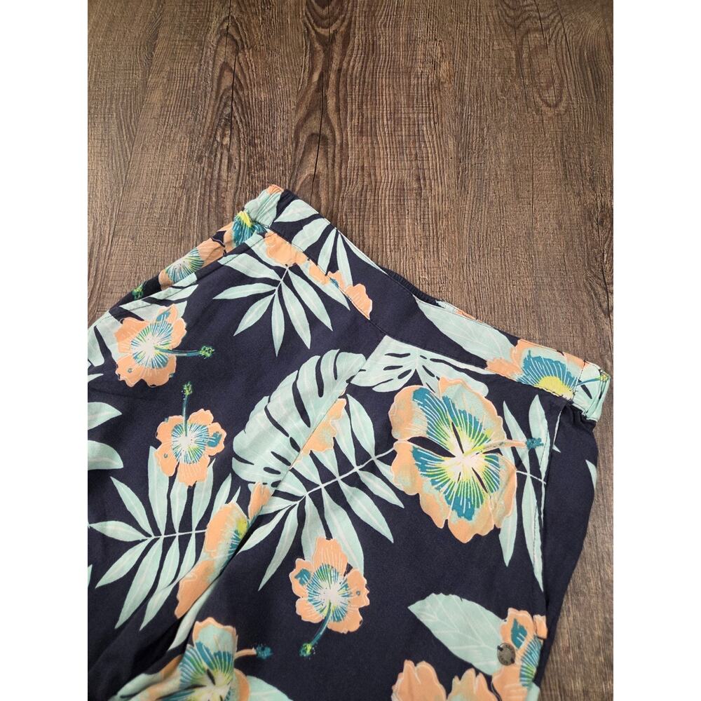 ROXY Midnight Avenue Wide Leg Floral pants - mood indigo ventura Tropical XS - Picture 4 of 7